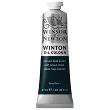 Краска масляная художественная Winsor&Newton "Winton", 37 мл. туба, фтало-зеленый темный