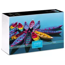 Пазл 500 эл. Hatber Premium "Legend Art Series. Яркие лодки" подарочная коробка + Постер