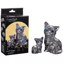 Пазл 3D Crystal puzzle "Кошка черная" картонная коробка