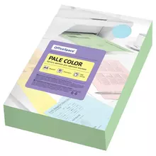 Бумага цветная OfficeSpace "Pale Color", А4, 80г./м², 500 л. (зеленый) 