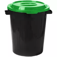 Бак для мусора уличный Idea с крышкой 60 л. ярко-зеленый
