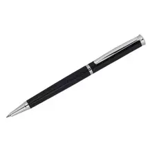 Ручка шариковая Delucci "Impero" синяя 10 мм. корпус черный/серебро поворотн. подарочная упаковка