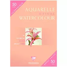 Бумага для акварели 50 л. А4 Clairefontaine "Etival Watercolour" 300г./м2 холодное прессование