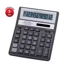 Калькулятор настольный Citizen SDC-888XBK, 12 разрядов, двойное питание, 158*203*31 мм. черный