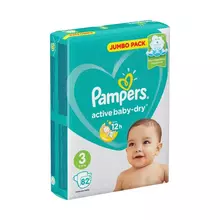 Подгузники Pampers "Active Baby" миди (6-10 кг.) 82 шт+ Premium миди(6-11 кг.)
