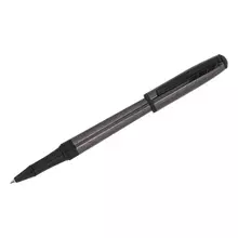 Ручка-роллер Delucci "Marte" синяя, 0,6 мм. корпус титан/черный, подарочная упаковка