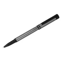 Ручка-роллер Delucci "Antica" синяя, 0,6 мм. корпус графит/черный, подарочная упаковка