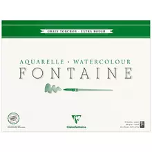 Альбом для акварели 25 л. 42*56 на склейке Clairefontaine "Fontaine Grain torchon" 300г./м2 холод. пресс. крупное зерно