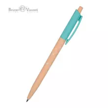 Ручка шариковая автомат. BRUNO VISCONTI HappyClick синяя Лисички линия 038 мм.