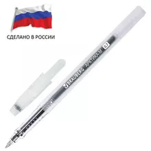 Ручка гелевая Россия "АРКТИКА-М", черная, корпус тонированный, 0,7 мм. линия 0,5 мм. Brauberg