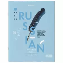 Тетрадь предметная со справочным материалом VISION 48 л. обложка картон русский язык линия Brauberg