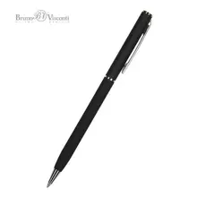 Ручка шариковая BRUNO VISCONTI "Palermo" черный металлический корпус 07 мм. синяя