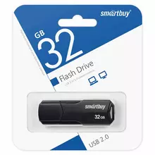 Флеш-диск 32GB SMARTBUY Clue USB 2.0 черный
