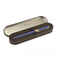 Ручка подарочная шариковая BRUNO VISCONTI "Monaco" темно-синий корпус 05 мм. футляр синяя