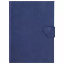 Папка-органайзер семейная для 4-х комплектов документов формат А4 экокожа синяя Brauberg