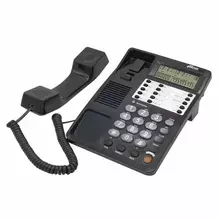 Телефон RITMIX RT-495 black АОН спикерфон память 60 номеров тональный/импульсный режим черный