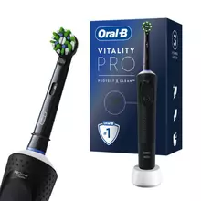 Зубная щетка электрическая ORAL-B (Орал-би) Vitality Pro черная 1 насадка