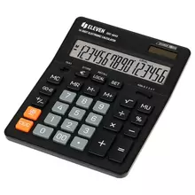 Калькулятор настольный Eleven SDC-664S, 16 разрядов, двойное питание, 155*205*36 мм. черный