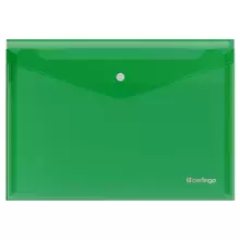 Папка-конверт на кнопке Berlingo "No Secret" А4 200 мкм. зеленая