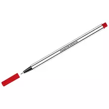 Ручка капиллярная Luxor "Fine Writer 045" красная 08 мм.