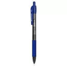 Ручка шариковая автоматическая Berlingo "Classic Pro" синяя, 0,7 мм. грип