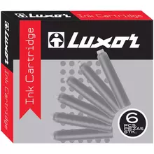 Картриджи чернильные Luxor черные 6 шт. картонная коробка