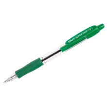 Ручка шариковая автоматическая Pilot "Super Grip" зеленая, 0,7 мм.