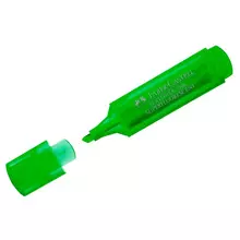 Текстовыделитель Faber-Castell "46 Superfluorescent" флуоресцентный зеленый 1-5 мм.