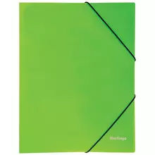 Папка на резинке Berlingo "Neon" А4 500 мкм. неоновая зеленая
