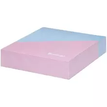 Блок для записи декоративный на склейке Berlingo "Haze" 8,5*8,5*2 см. розовый/голубой, 200 л.