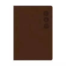 Телефонная книга А7, 64 л. кожзам, OfficeSpace "Nebraska" коричневый с вырубкой