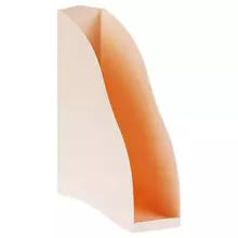 Лоток для бумаг вертикальный Стамм "Дельта", розовый, ширина 85 мм