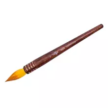 Кисть художественная для каллиграфии Гамма синтетика круглая №12 короткая ручка без обоймы