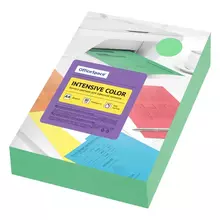 Бумага цветная OfficeSpace "Intensive Color", А4, 80г./м², 500 л. (зеленый) 