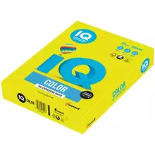 Бумага IQ "Color neon" А4, 80г./м2, 500 л. (желтый неон) 