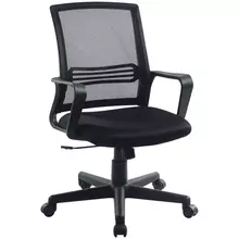 Кресло оператора Helmi HL-M07 "Comfort" ткань спинка сетка черная/сиденье TW черная механизм качания