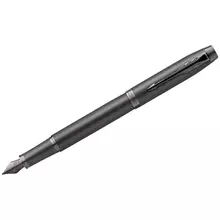Ручка перьевая Parker "IM Professionals Monochrome Titanium" синяя 08 мм. подарочная упаковка