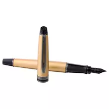 Ручка перьевая Waterman "Expert Gold RT" синяя 08 мм. подарочная упаковка