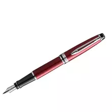 Ручка перьевая Waterman "Expert Dark Red CT" синяя 10 мм. подарочная упаковка