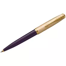 Ручка шариковая Parker "51 Plum GT", черная, 1,0 мм, подарочная упаковка