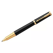 Ручка-роллер Parker "Ingenuity Black GT" черная 05 мм. подарочная упаковка