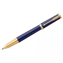 Ручка-роллер Parker "Ingenuity Blue GT" черная, 0,5 мм. подарочная упаковка