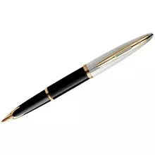 Ручка перьевая Waterman "Carene Black Deluxe GT" синяя 08 мм. подарочная упаковка