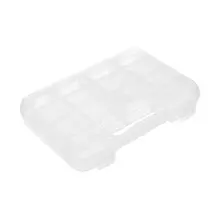 Коробка для швейных принадлежностей пластик OM-014 прозрачный корпус "Gamma"