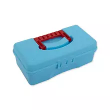 Коробка для швейных принадлежностей пластик OM-015 голубой "Gamma"