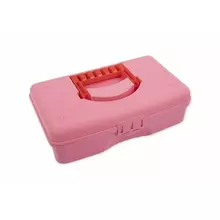 Коробка для швейных принадлежностей пластик OM-015 розовый "Gamma"