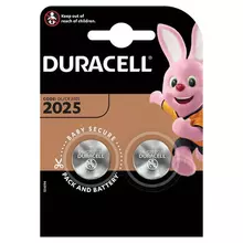 Батарейка Duracell CR2025 3V литиевая 2BL