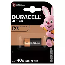 Батарейка Duracell Ultra CR123 Lithium 1 шт. в блистере 3В