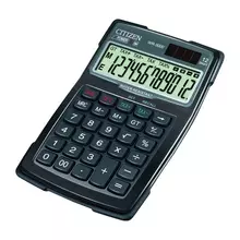 Калькулятор настольный водопыленепроницаемый CITIZEN WR-3000 КОМПАКТНЫЙ (152x106 мм.) 12 разрядов двойное питание
