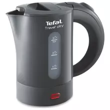 Чайник TEFAL KO120B30, 0,5 л. 650 Вт, закрытый нагревательный элемент, пластик, серый